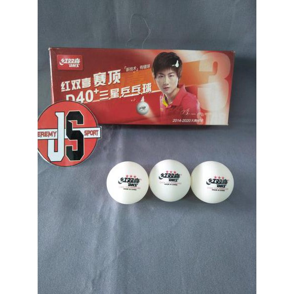 Bola Pingpong Tenis Meja DHS Bintang 3 100 Original