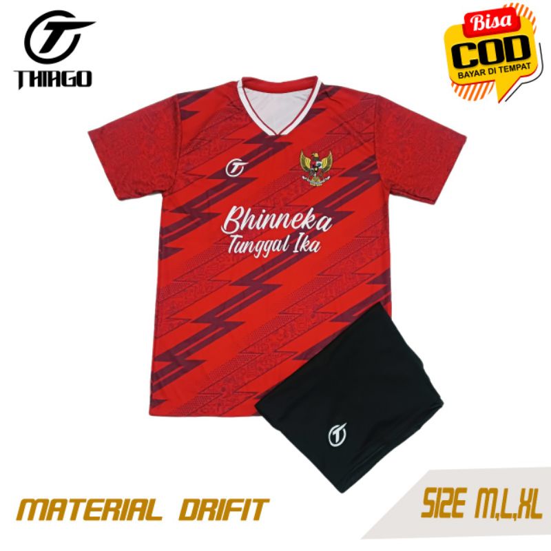 SPORTONE/JERSEY BOLA TIMNAS INDONESIA/KAOS BOLA PRINTING MURAH/JERSEY BOLA DRIFIT MURAH