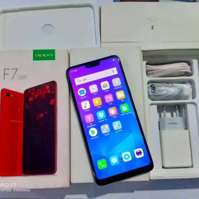 oppo f7 ram 4/64gb mulus normal second bekas