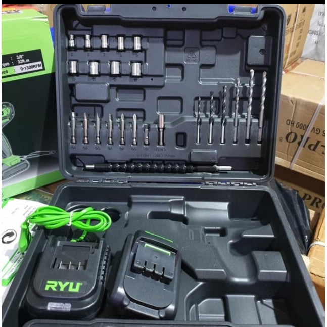 CORDLESS IMPACT DRILL RYU RCi20V RCI20V MESIN BOR BATRE BATERAI RYU