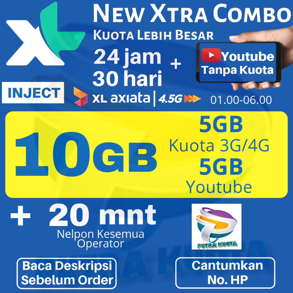 Promo Paket Xl Combo Gratis Youtube Shopee Indonesia