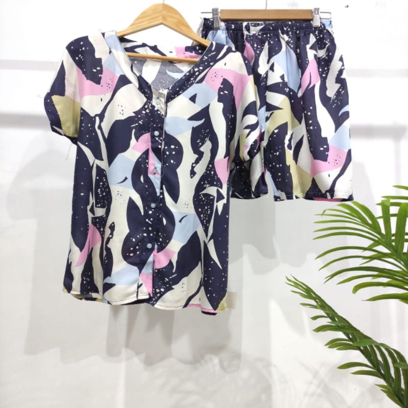 PIYAMA KANCING PENDEK HITS PIYAMA KANCING BUSUI | PIYAMA RAYON | HOMEWEAR-PDV RR