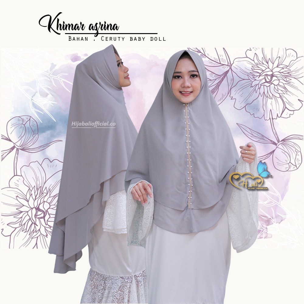 Khimar 2 Layer Jumbo Ceruty Kerudung Syari Jumbo Jilbab