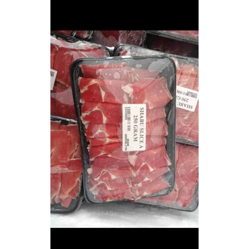 

Daging Sapi Slice US Beef Slice Shabu Slice 250gr Premium Juice Beef Short Plate