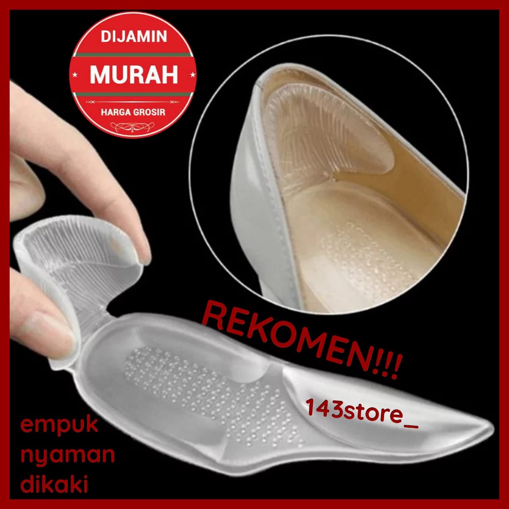 INSOLE SEPATU GEL SILICON ARCH SUPPORT ANTI KAKI PEGAL PELINDUNG TUMIT BAHAN SILICON SOL SEPATU BANTALAN SEPATU EMPUK