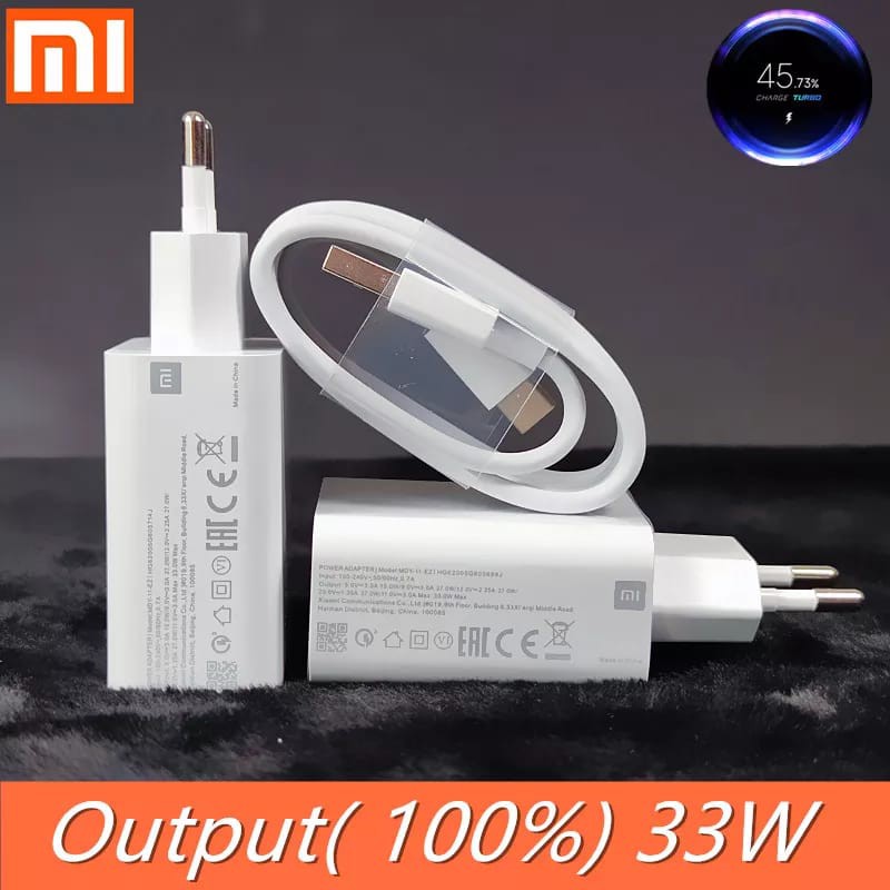 Mi Turbo Charger Xiaomi Poco X3 Pro 33W Poco F3 Real Original USB Type C Cable