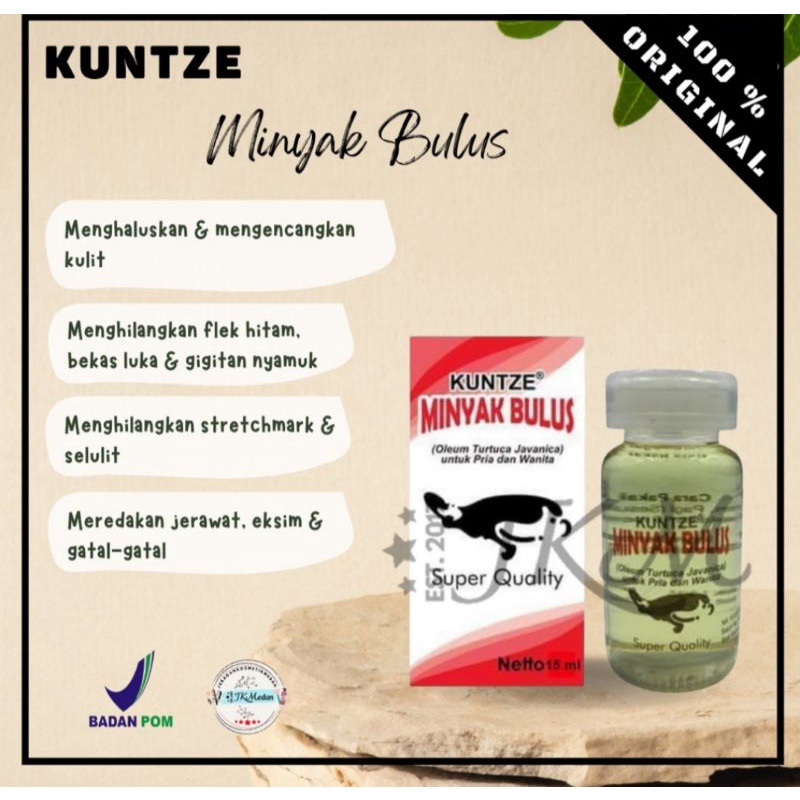 KUNTZE MINYAK BULUS BPOM
