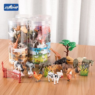 Image of 1set Animal Figure Animal Toys Dunia Binatang Melatih Pengetahuan Anak Miniatur Hewan Edukasi Kado Anak