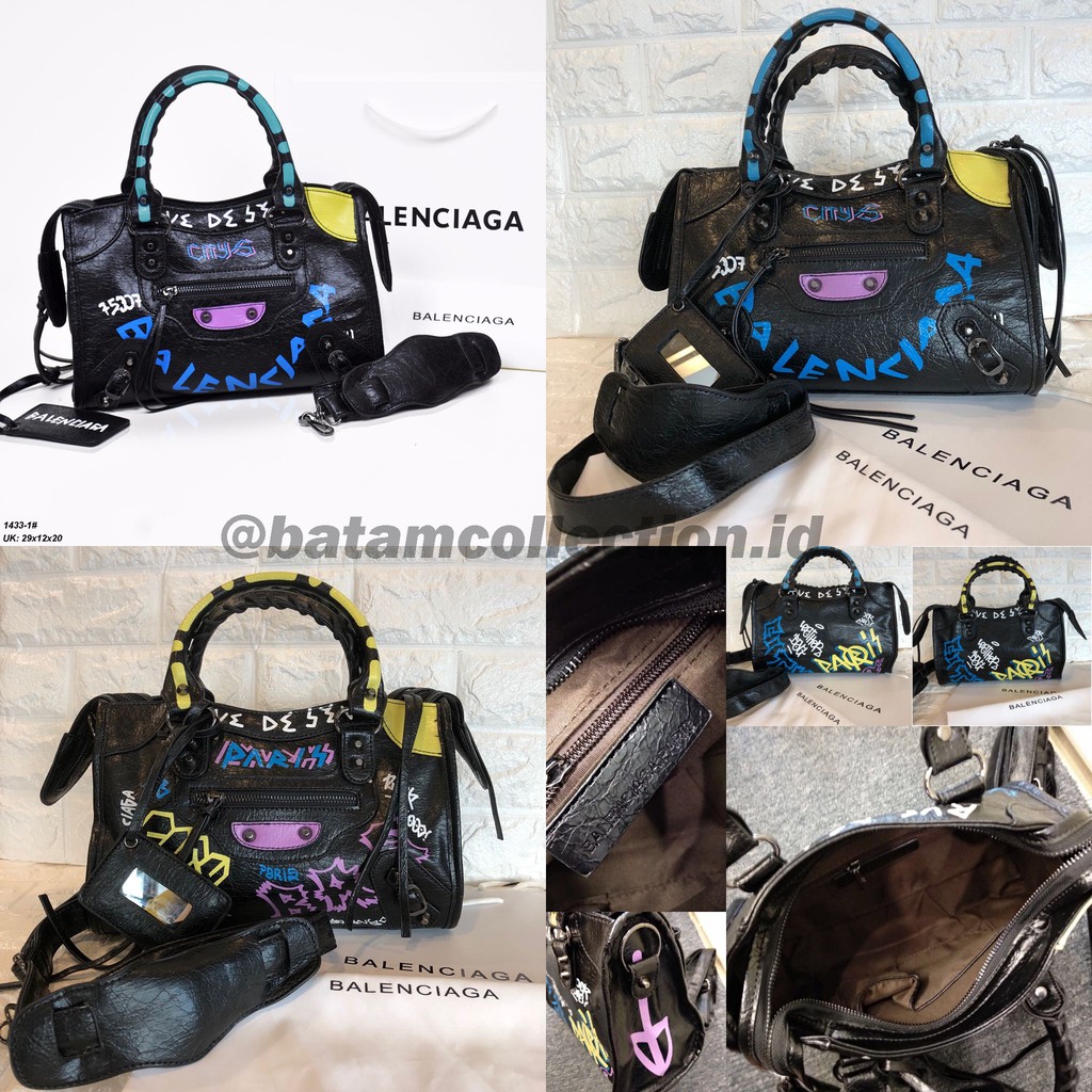 SALE GILA  BALENCIAGA GRAFITI MEDIUM SEMI PREMIUM TAS BRANDED WANITA