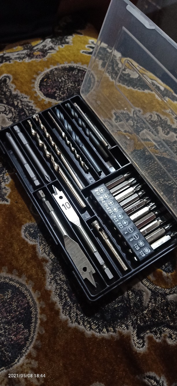 Mata Bor Set 21 Pcs Besi Kayu Tembok Beton Obeng Kaca Keramik