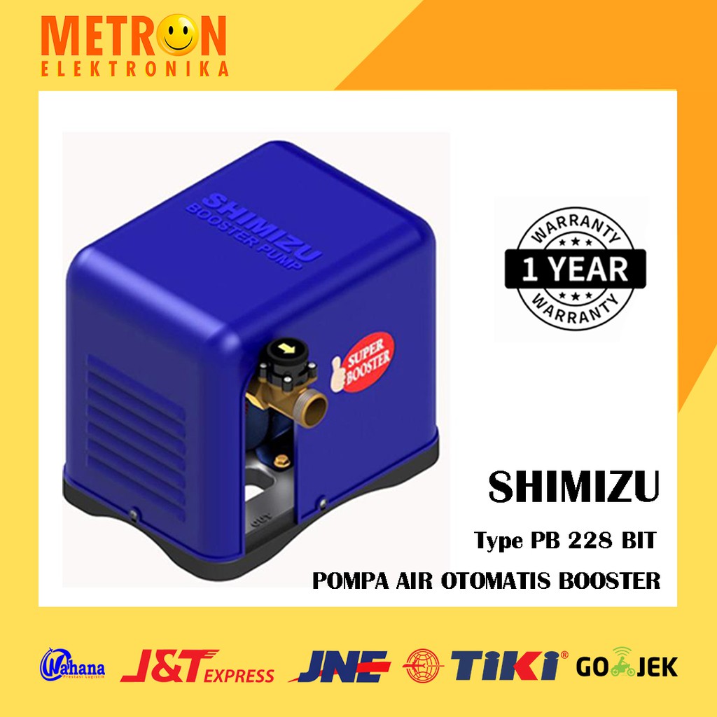 SHIMIZU PB 228 BIT POMPA AIR OTOMATIS BOOSTER / WATER PUMP / PB228BIT
