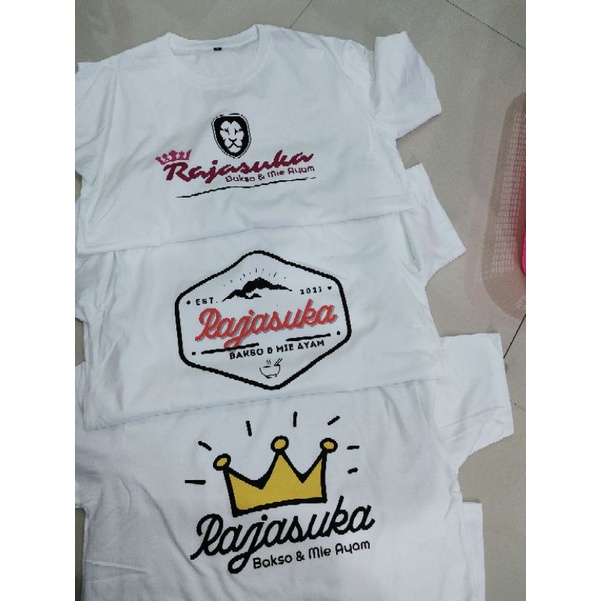 KAOS CUSTOM / Design Bebas / DEPAN bidang 7x25 BELAKANG A4
