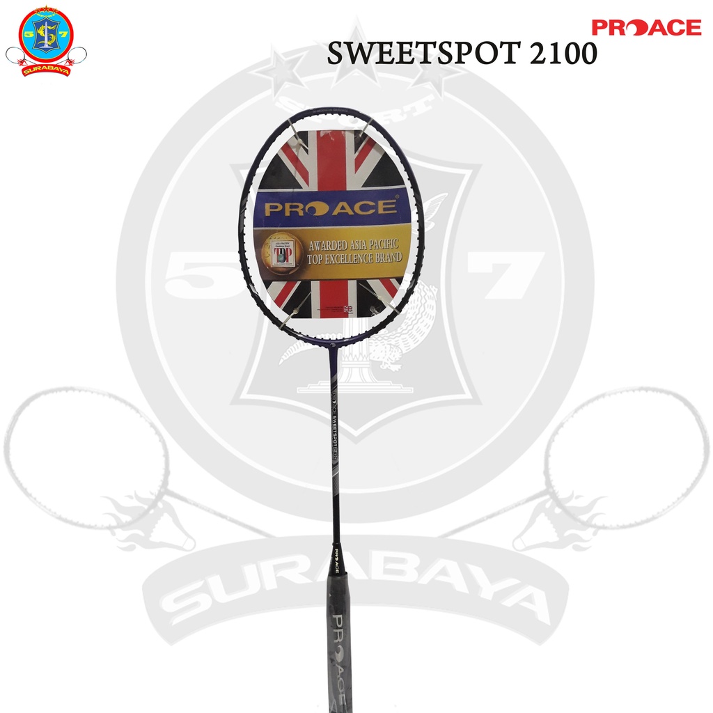 Raket Original Pro Ace Sweetspot 2100 Bonus Komplit Badminton