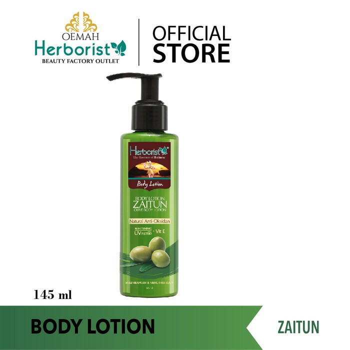 Herborist Pemutih Badan Whitening Body Lotion Zaitun Original 145 Ml Bpom Hand Body Lotion Indonesia