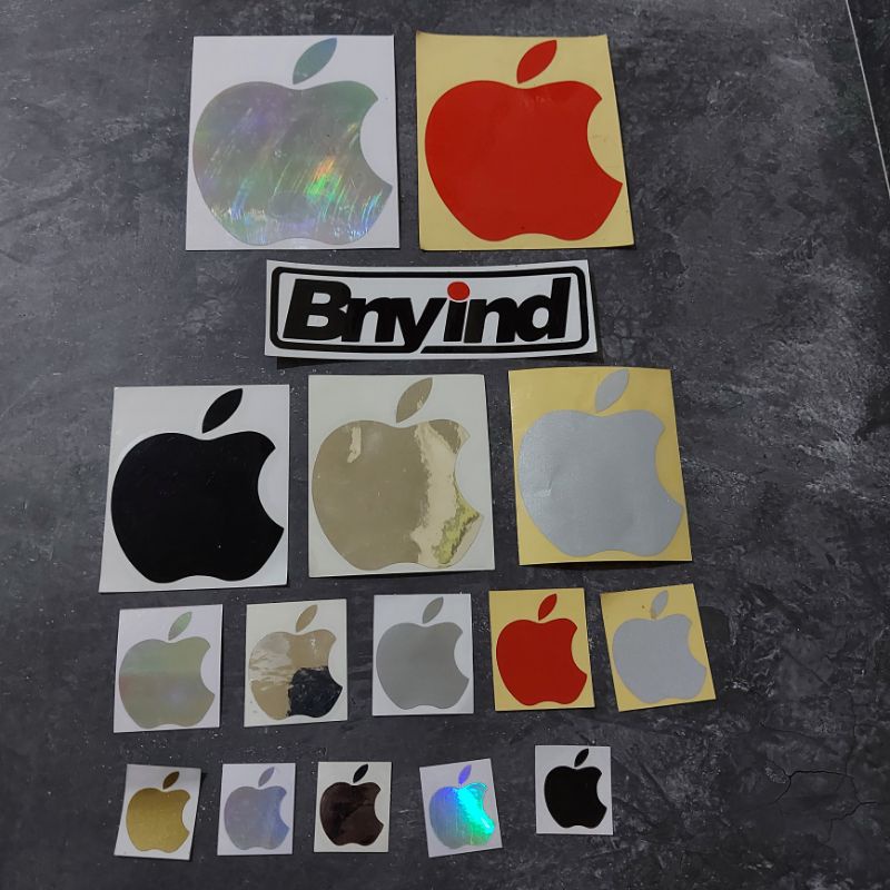 STICKER APLE IPHONE STICKER HP LAPTOP MOBIL MOTOR CUTTING