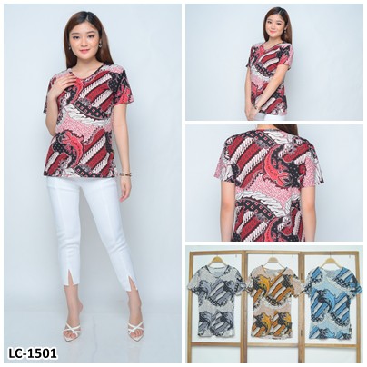 Blouse Batik Wanita / Baju Batik Wanita / Blouse Batik Cewek / Baju Batik Wanita JUMBO BIG SIZE