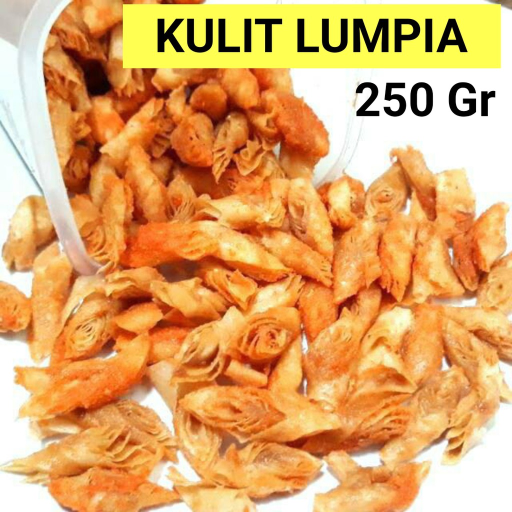 

Kulpi Keripik Kulit Lumpia Goreng 250 gr / Kulpi Pedas / Kulit Pangsit Goreng / kulpi keju /