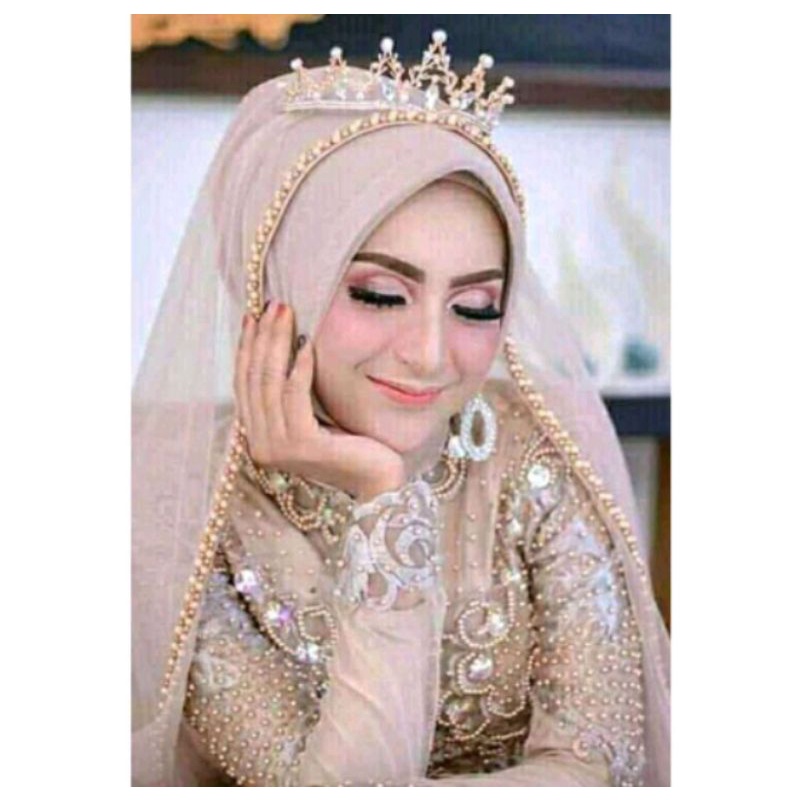 veil mutiara pengantin/slayer mutiara pengantin muslim