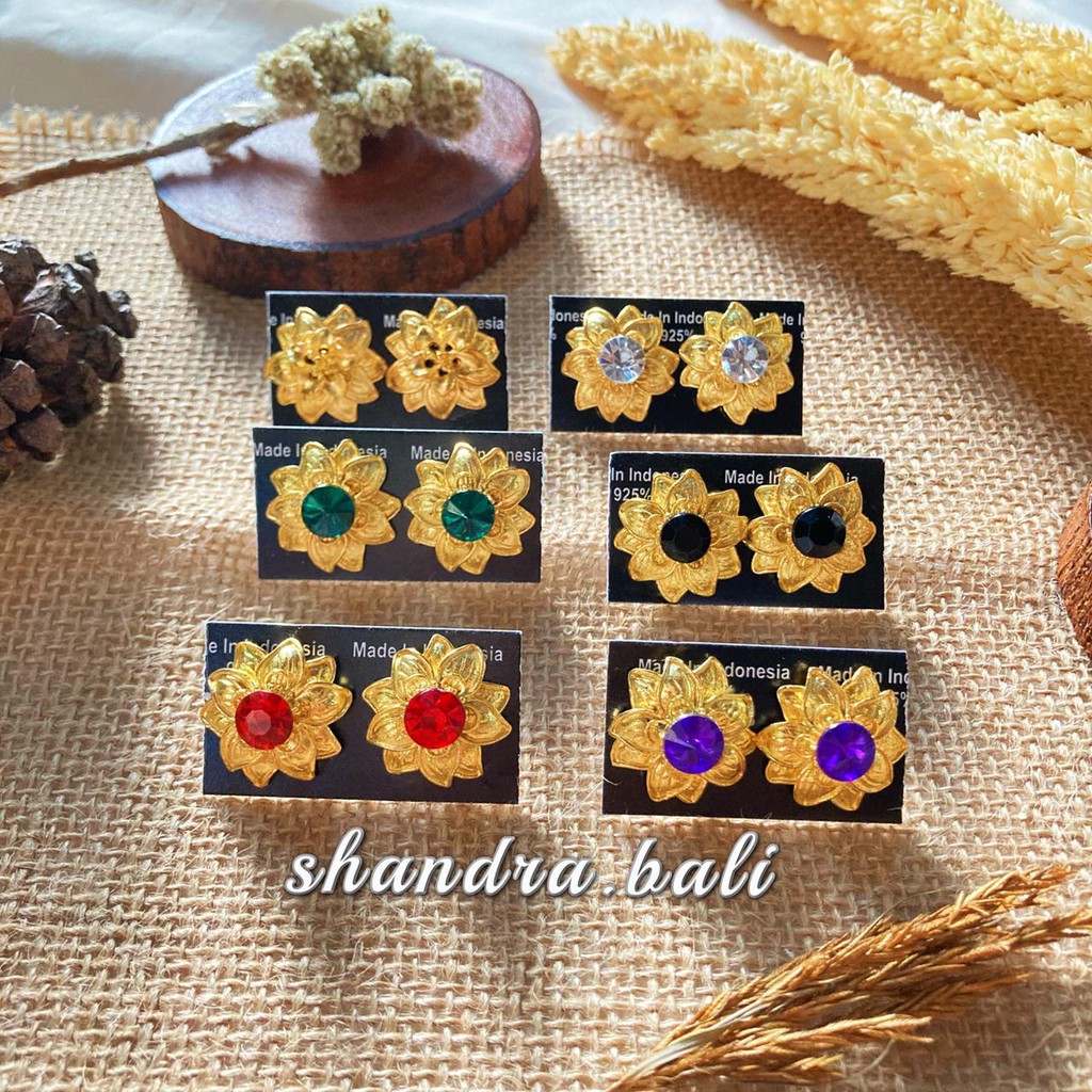 Anting Sumpel Melati Alpaka Bali Subeng Cerorot Kebaya