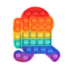 New Fidget Push Pop Its Mainan Anak Toys Bubble Kids Mainan Popit Murah Rainbow Pop it PASTEL-AMONGRUN RENBO 15 CM