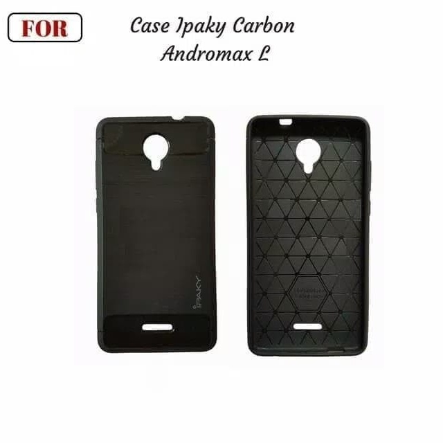 CASE SLIM FIT CARBON IPAKY ANDROMAX L SOFTCASE - FA