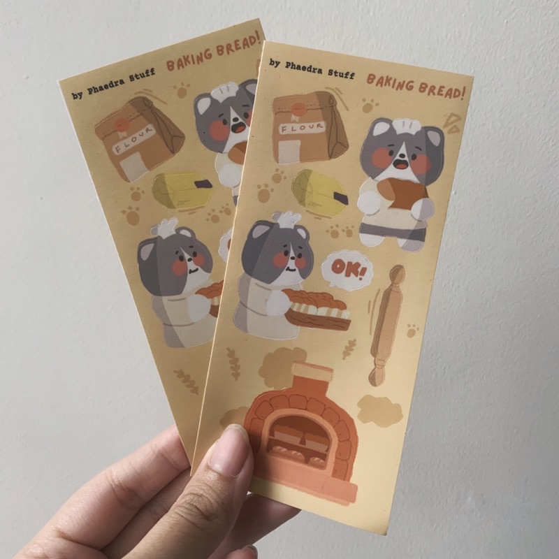 

Phaedra Stuff - Baking Bread Sticker | cat sticker | cute sticker | aesthetic sticker | bullet journal