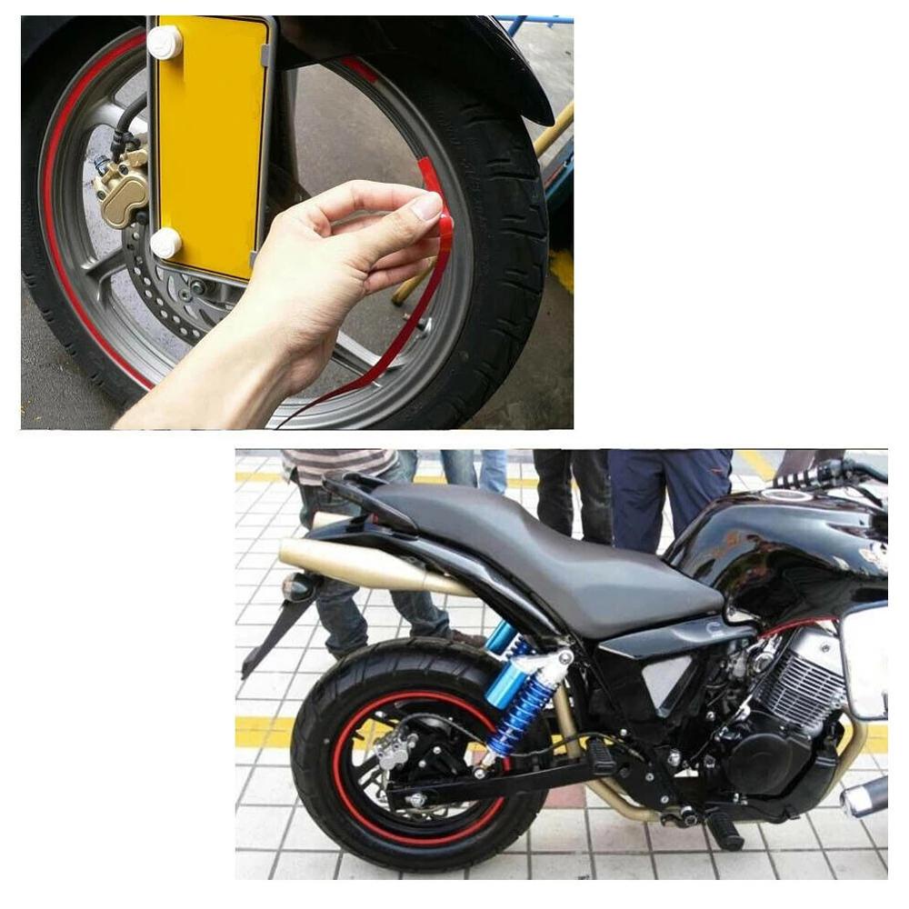 Quinton Motors Wheel Sticker Auto Decals Untuk Kawasaki Strip Reflektif Stiker Motor 17&quot;18&quot; Stiker Sepeda Rim Stripe Tape