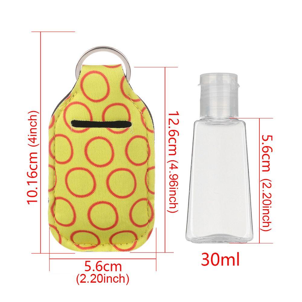 R-flower Hand Sanitizer Dengan Gantungan Kunci Carrier Sub-Botol Flip-Top Reusable Bottles Travel Bottle