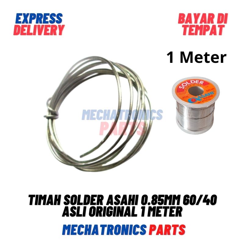 Timah Solder Asahi 0.85mm 60/40 Asli Original 1meter