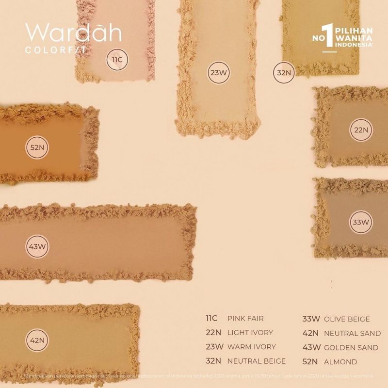 Wardah Colorfit Velvet Powder Foundation Refill 11g