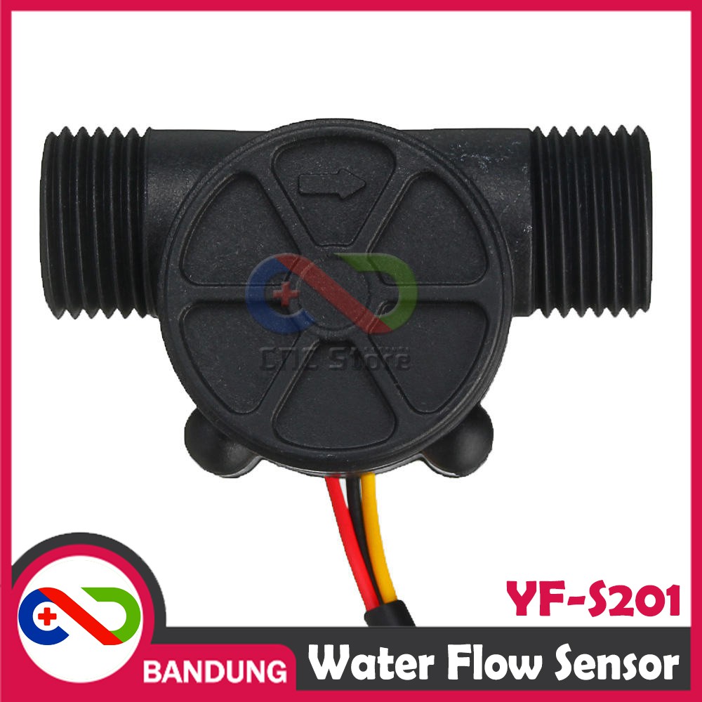 YF-S201 WATER FLOW SENSOR ALIRAN AIR HALL 1/2&quot; 1-30L/MIN 2.0MPA