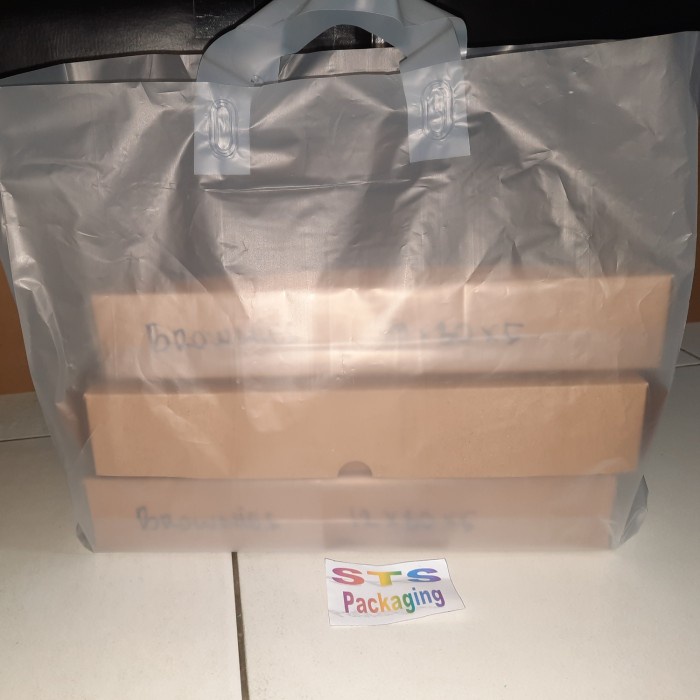

PROMO shopping bag / kantong plastik brownies besar