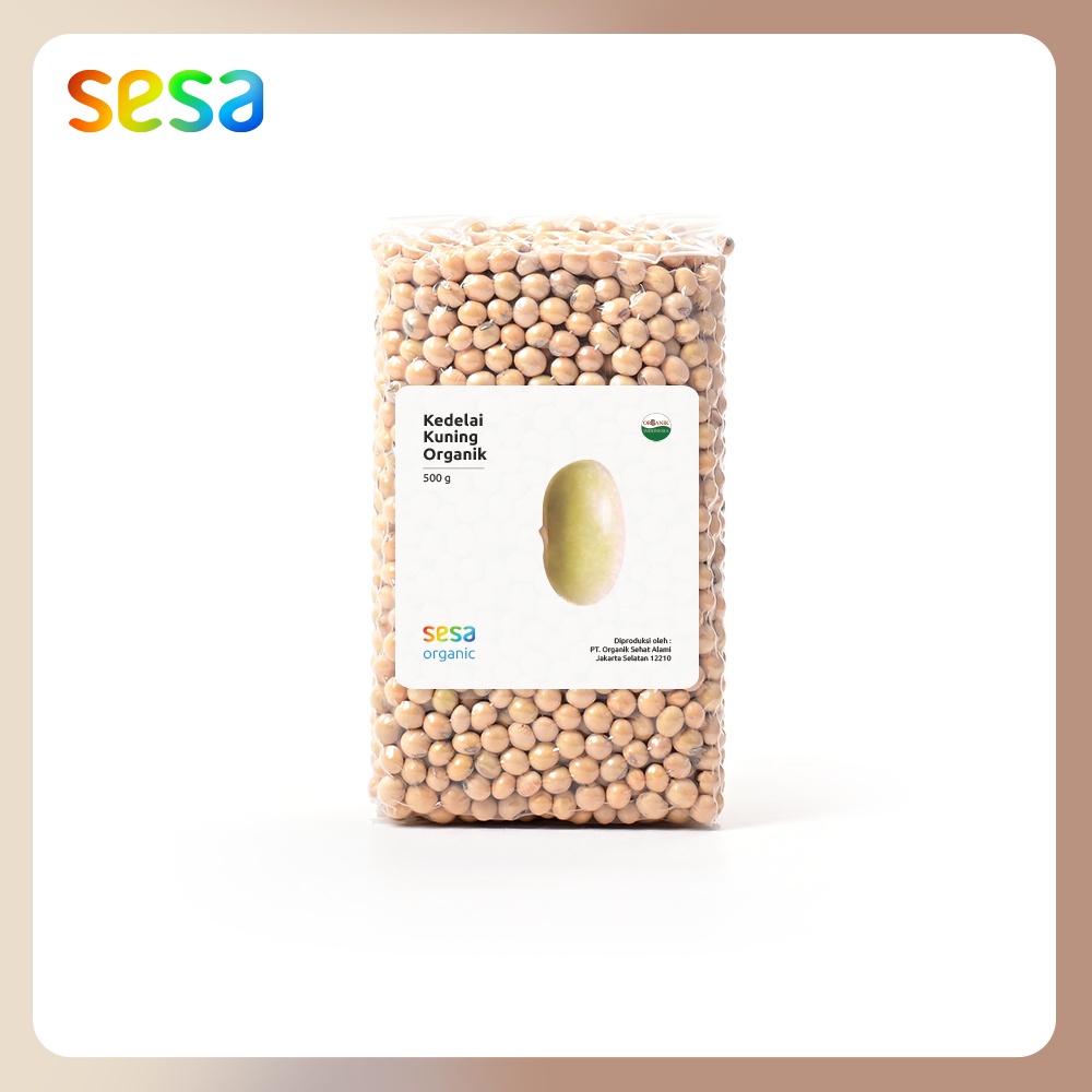 

SESA Kacang Kedelai Kuning Organik 500gr - NON-GMO