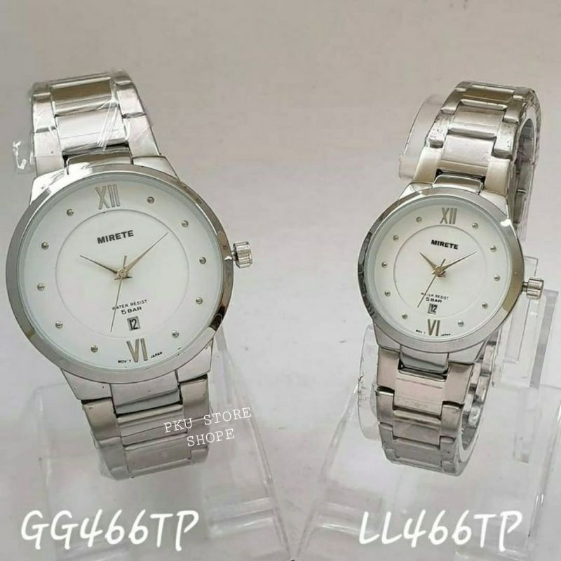 Jam Tangan Couple Analog Import Original Anti Air | Jam Tangan WANITA | Jam Tangan Pria Fitur Tanggal | Jam Couple Cowok/Cewek Free Batrai