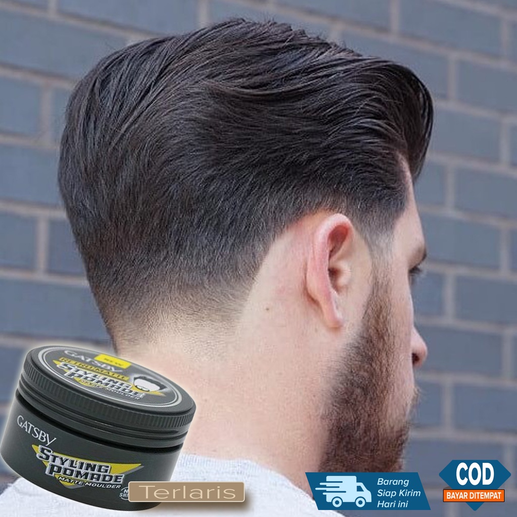 Minyak Rambut Pria Cowok Cocok Buat Rambut kaku Sulit di Atur dengan Gaya gaul yg Tahan lama Tampak 