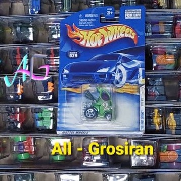 Hotwheels Hot Wheels 2001 First Editions HYPER MITE HIJAU Blue Card Tahun lama Original Mattel