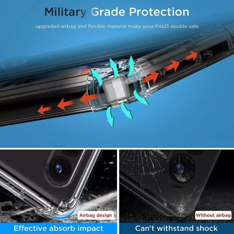 Samsung Galaxy Z Fold 4 5G Clear Case Transparan Anti Crack Anti ShockProof