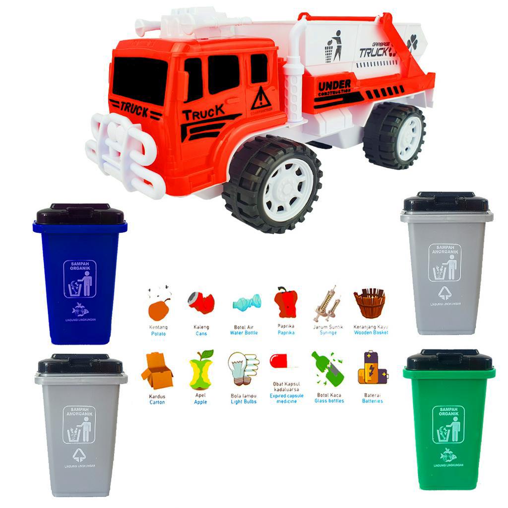Mainan Anak Truk Pengangkut Sampah/ Truck Compactor Toys AK16 JSP