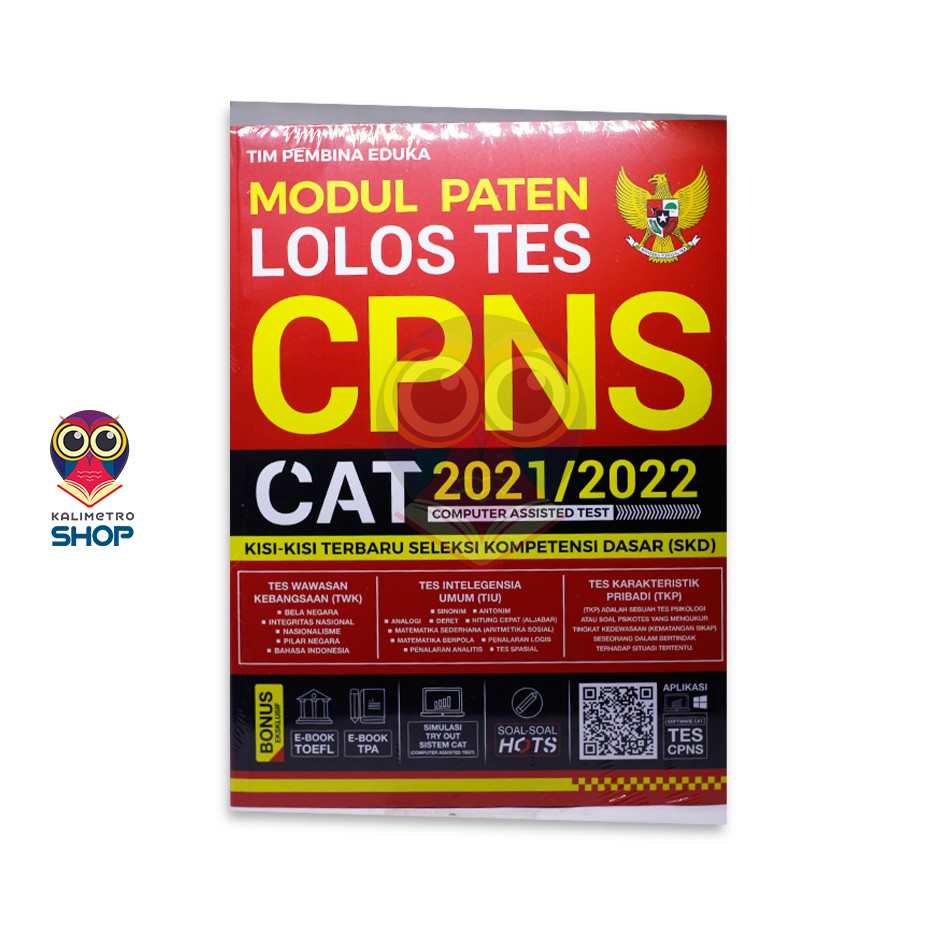 Buku CPNS Modul Paten Lolos Tes CPNS CAT 2021/2022 HOTS - Buku Ori