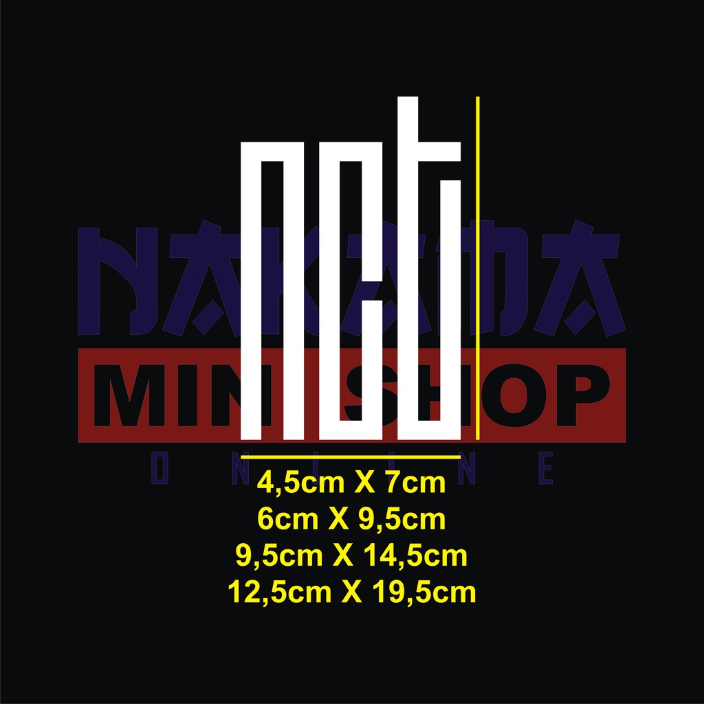 cutting sticker reflective variasi Kpop NCT