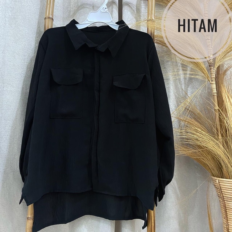 KEMEJA KARINE OVERSIZE CRINCKLE AIRFLOW