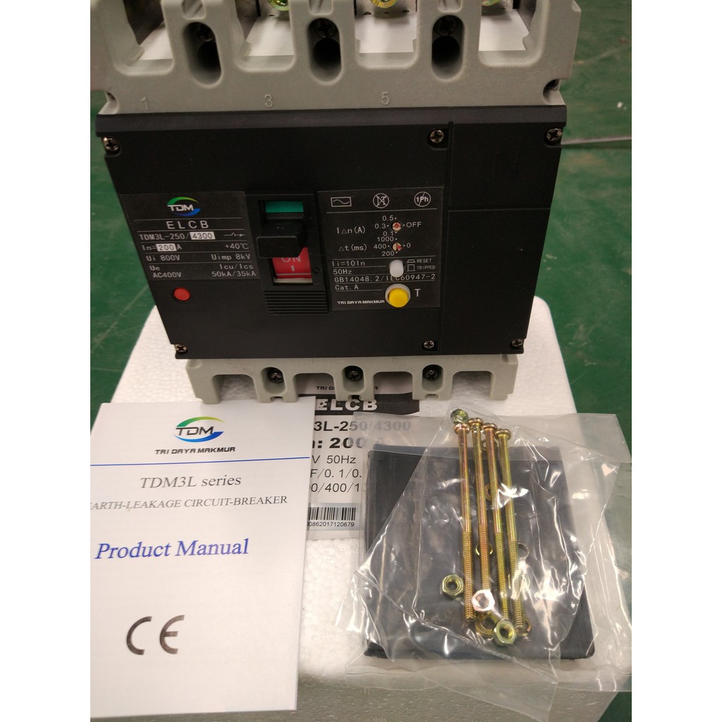 ELCB / RCCB / RCBO TDM3L-250M 4P 200A