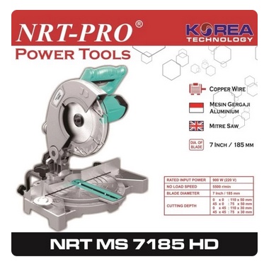 Miter Saw 7&quot; MS 7185 HD Gergaji Kayu / Gergaji Aluminium NRT-PRO