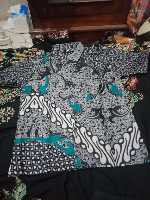 Batik Couple Keluarga Sania Ruffle Ori Ndoro Jowi Dnt Motif Dimensi