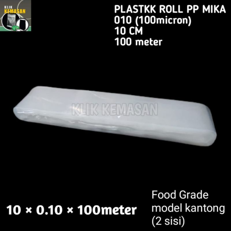 PLASTIK TEBAL ROLL 100 M SIZE 10CM/PLASTIK ROLL/PLASTIK KILOAN