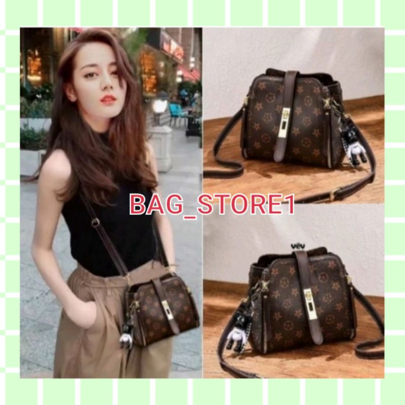 Tas bahu wanita gaya korea tas punggung wanita tas selempang wanita