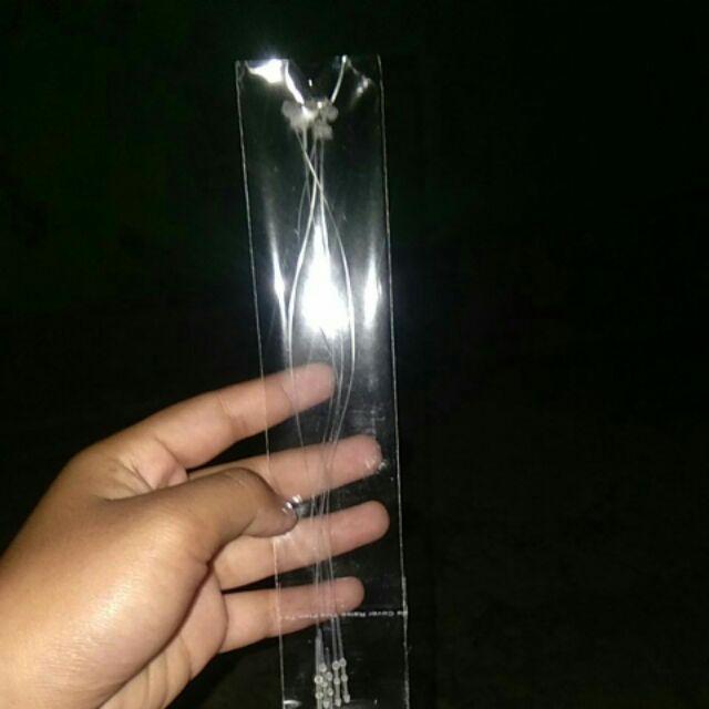 5 Pcs Tali Kabel Pengikat Model Self-locking Bahan Plastik Warna Putih