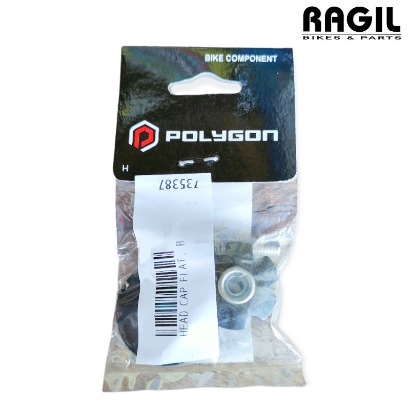 HEAD CAP FLAT POLYGON BAUT JANGKAR HEADSET KOM FORK SUSPENSI SEPEDA MTB OVERSIZE