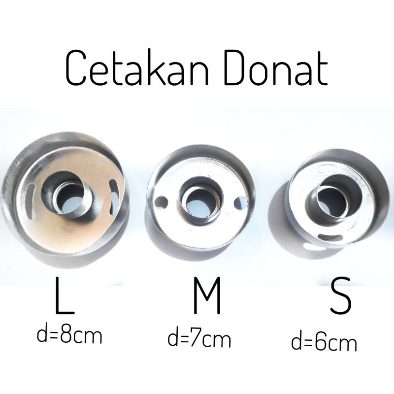 Cetakan Donat Alumunium Kecil Sedang Besar / Loyang Donut Kentang Aluminium Praktis