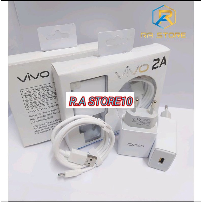 charger vivo 2A model m2 xm original vivo v5 v3 y91 y91c y12 fast charging 2A Micro Usb